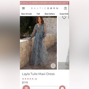 Baltimore Born Layla Tulle Maxi Dress size 1XL